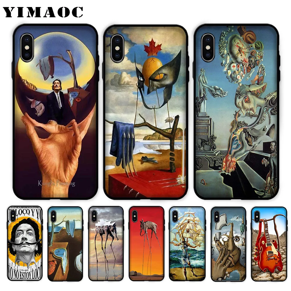 

YIMAOC Salvador Dali Soft Case for iPhone XS Max XR X 7 8 6 6S Plus 5 5S SE