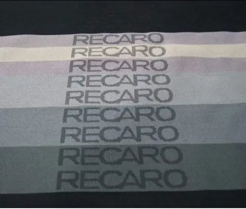 Black Gradation Color JDM RECARO Fabric For Racing Seat