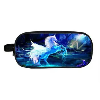 

Cartoon Unicorn Women Cosmetic Bag Kids Small Storage Bag Children School Case Functional Cartoon Make up Bag Pencil Holder
