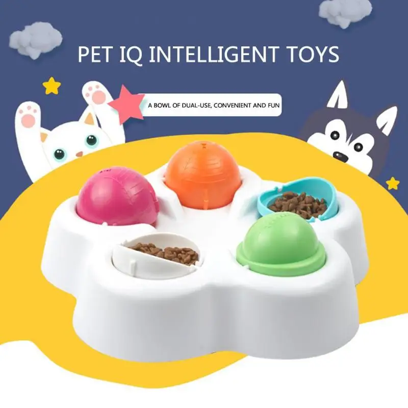 

Dog Feeder Bowl Cat Feeding Food Water Dish Pets Puzzle Smart Toy Puppy Slow Down Eating Feeder Dish Bowel Prevent Obesity