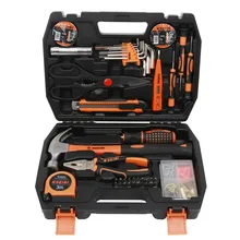 62Pcs/Set Hand Tool Set General Household Repair Hand Tool Kit with Plastic Toolbox Storage Case Socket Wrench Screwdriver Knife