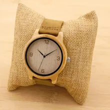 Bobobird Womens Casual Antique Round Bamboo Wooden Watches With Leather Strap Lady Watches Top Brand Luxury Wrist Watch