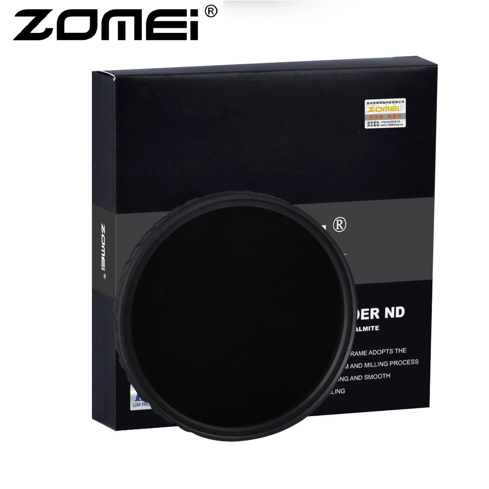ZOMEI Ultra HD Fader ND2-400 Filter U HD-W немецкое стекло Регулируемая переменная нейтральная