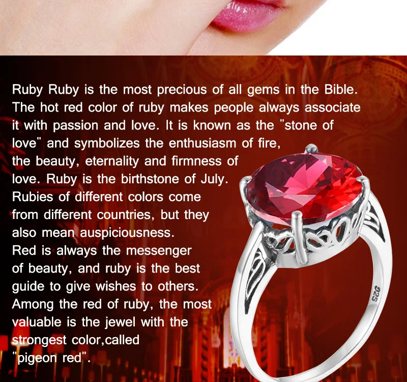 Szjinao 14ct Ruby кольца свадебный комплект с цветочной полые формы камень 925 серебро для женщин аксессуары индийские украшения