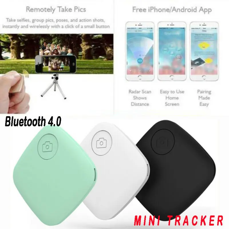 

Mini Portable GPS Tracker Anti-theft Device Smart Voice Locator Bluetooth Remote Photo Controller Key Pet Kids Car Locator