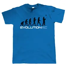 T Shirts Avec Des Énonciations Ras Du Cou Graphique À Manches Courtes L’évolution De Rc Radio Hélicoptère De la Mens T Shirts