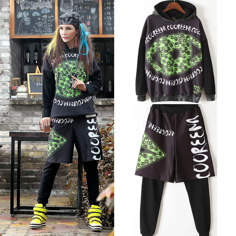 

Harajuku Tracksuits female Suits winter suit jacket female pants Cute Set Suit Styles Women Sweatshirts Hoodies Women's suits