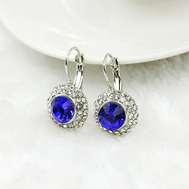 Женские круглые серьги со стразами металлические стразами|earrings for women|fashion earrings