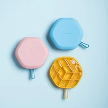 12 Сетка Бытовой Холодильник силиконовая форма для льда креативный DIY шестигранный геометрический с крышкой форма для льда предметы домашнего обихода