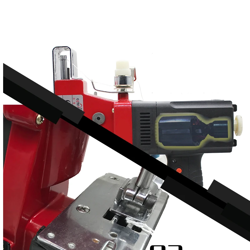  Portable Electric Bag Sewing Machine w Single Needle Double Thread