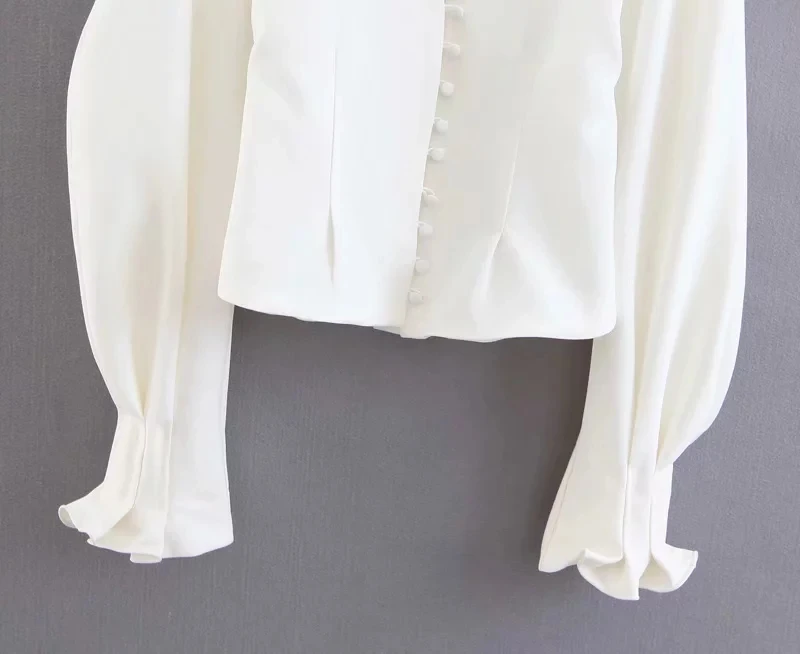 Винтажная белая блуза на пуговицах, рубашки, корейские женские топы и блузки, уличная одежда с длинным рукавом, офисные женские топы