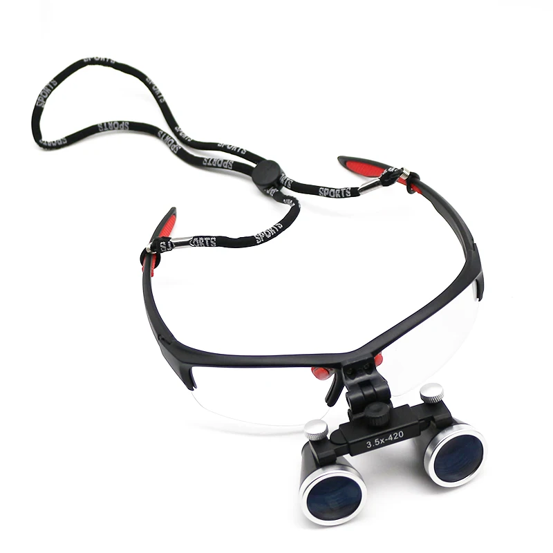  2.5X 3.5X Dental Loupe Surgery Loupe with Dental Headlight Flip Up Magnifier Medical Loupe Oral Cav - 4000014164099