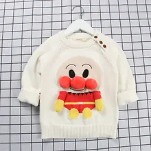 Новинка; свитер для девочек; пуловеры для маленьких девочек; стереоскопический свитер Супермена; детская трикотажная одежда; детская теплая одежда; топы для девочек