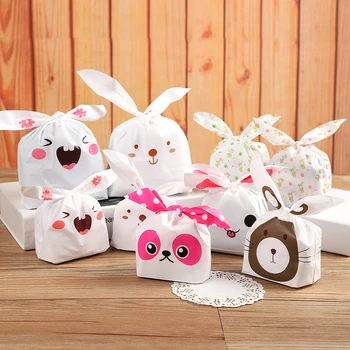 

500 X Cute Long Bunny Rabbit Ears Gift Candy Bags For Birthday Wedding Party Favors Decoration 10x17cm Kids Gift Bags