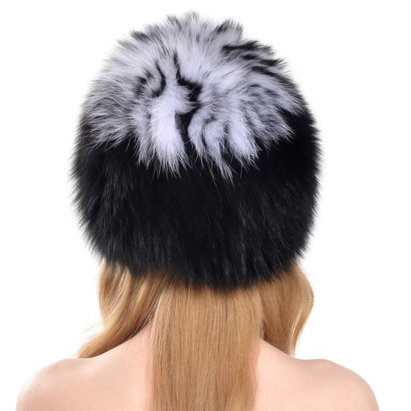 QUEENFUR-Women-Winter-Fox-Fur-Hats-Genuine-Fox-Fur-Knitted-Beanies-2016-New-Design-Russian-Style (2)