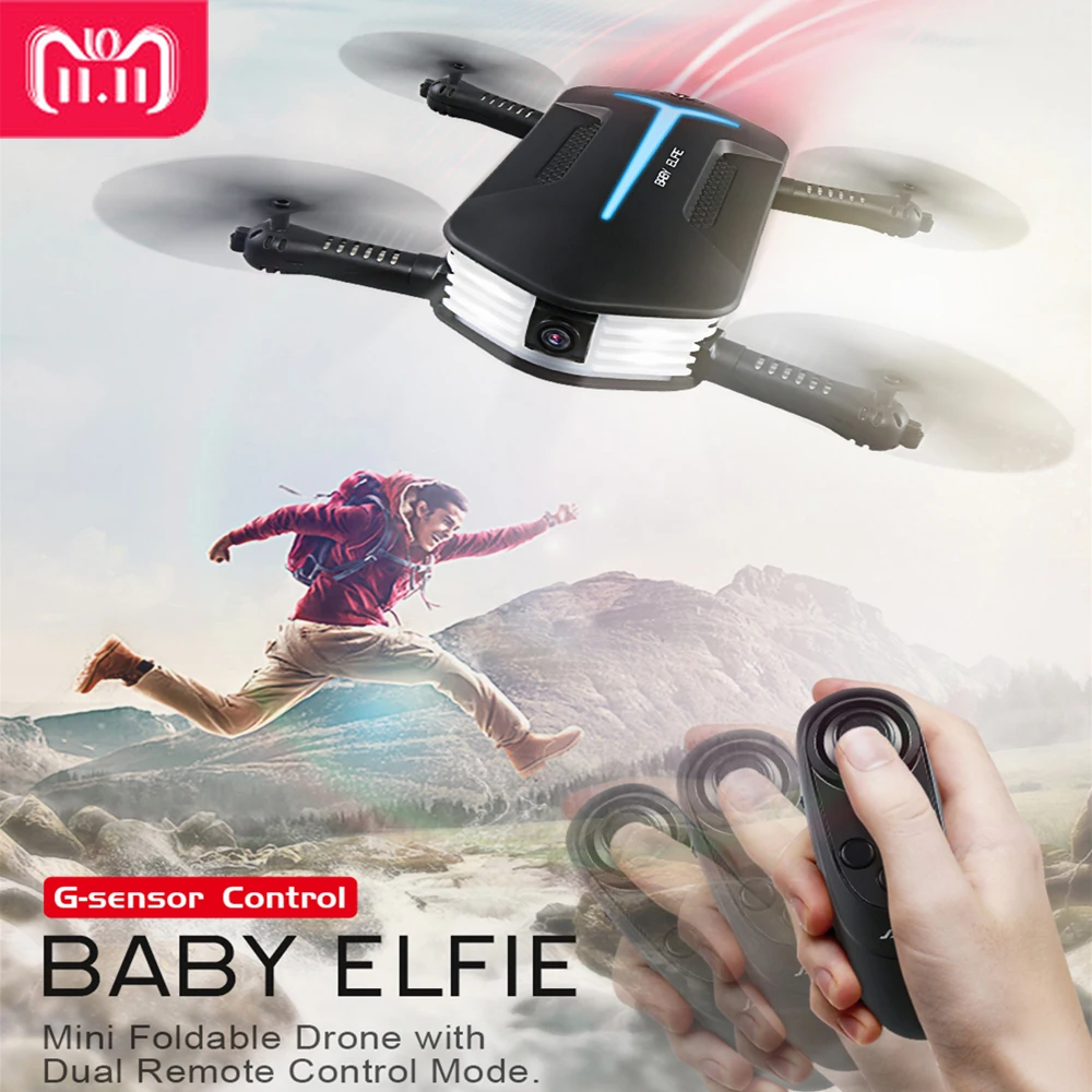 

JJR/C JJRC H37 Mini Baby Elfie Selfie 720P WIFI FPV W/ Altitude Hold Headless Mode RC Drone Quadcopter Helicopter VS E52