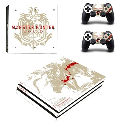 Лидер продаж игра Monster Hunter Мир кожи для Playstation 4 PS4 PRO консоли Стикеры и из 2 предметов контроллер Обложка наклейки для оформления - Цвет: YSP4P-1880