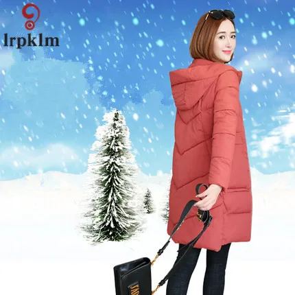 Winter Jacket Women Plus Size 3XL Women's Coats And Jackets Hooded Solid Women Winter Coat Long Zipper 2018 LZ978 (4)