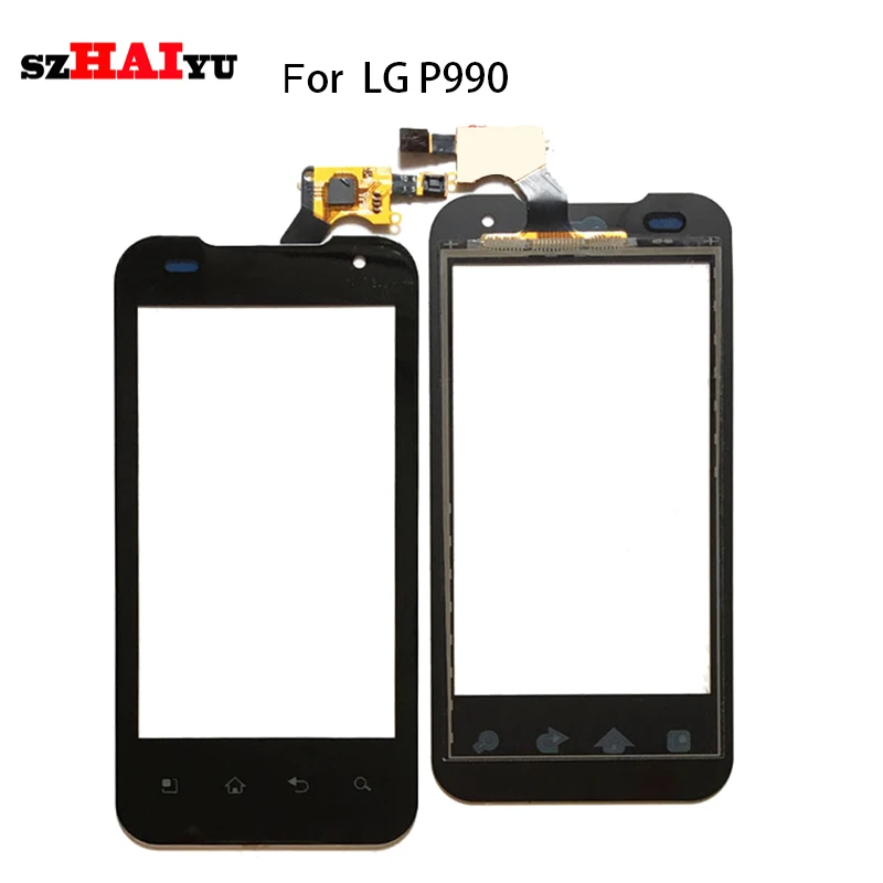 

SZHAIYU 4.0inch Top Front Digitizer Glass Panel for LG Optimus 2X P990 Touch Screen + Sticker + Free Tools