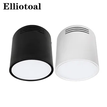 

Anti-fog LED Surface Mounted Downlight 7W/9W/12W/18W White/Black Housing AC85-265V Ceiling Spot Lamp Home Indoor Light