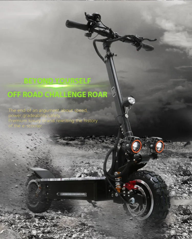 Top 11inch electric scooter 3200W Off-road motor 60V 20ah -30ah lithium battery Double front rear wheel drive top speed 80km/h 5 Top 11inch electric scooter 3200W Off-road motor 60V 20ah -30ah lithium battery Double front rear wheel drive top speed 80km/h 5