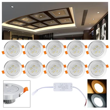 

Dimmable 5W Warm Cold White LED Recessed Ceiling Downlight recessed led light angle adjustable Indoor Lighting Fixture Bedroom