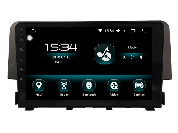 Discount for Honda CIVIC 2016 octa Core Android 8.0 car gps multimedia 64GB rom+IPS screen+CARPLAY+TDA7851 Amplifer+4 Car Launcher radio 0
