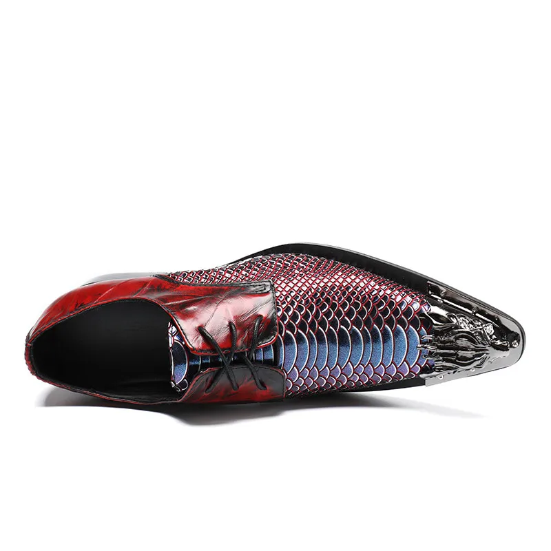 Sapatos De Itália Genuíno Hombre 1 Negócios Ata Beertola Couro Vestido Estilo Snake Red Moda Imprimir Acima Zapatos Flats Masculina Loafers 7qCRCv6w