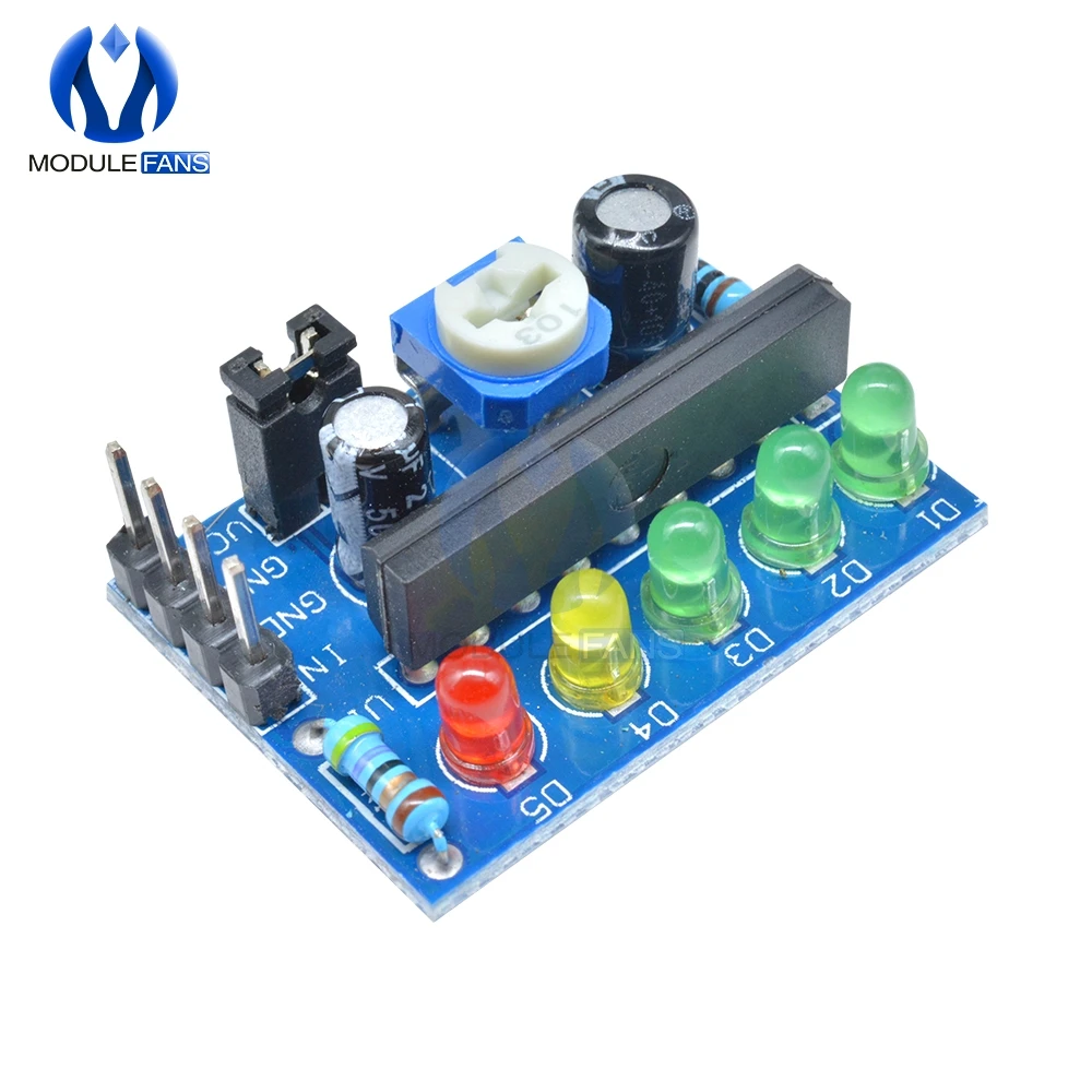 

Audio Level Indicator Power Level Indicator Level Indicating Module KA2284 3.5V-12V Controller AC DC Pcb Board
