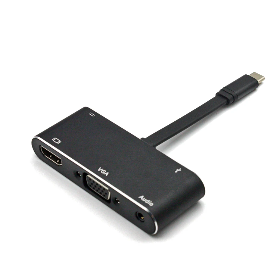 AIXXCO usb-хаб USB C к HDMI и VGA адаптер для MacBook samsung Galaxy S10 huawei mate 20 P20 Pro type C USB 3,0 концентратор