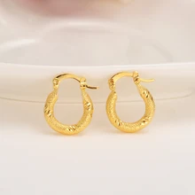 Bangrui Ltalina, винтажная мода, Счастливый маленький золотого цвета, круглые стильные серьги для женщин/девочек в партии, богемные ювелирные изделия для свадебной вечеринки