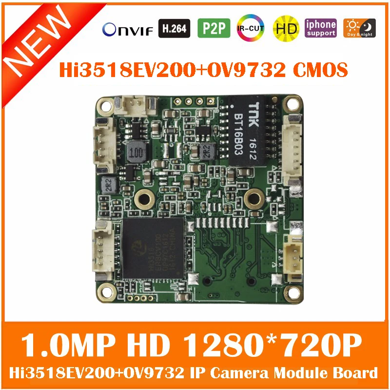 Hd 720p 1.0mp Cmos Ip Camera Module Osd Menu H.264 Onvif For Security Repair Diy Webcam Freeshipping Hot Sale
