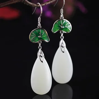 

S925 eardrop fashion atmosphere elegant lyrical women's lotus leaf