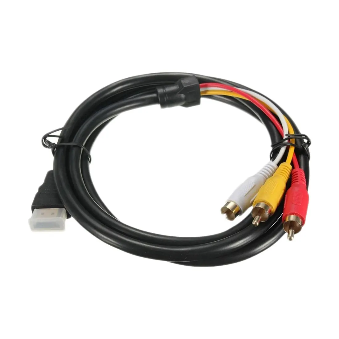 5 футов 1080P HDTV HDMI штекер 3 RCA Аудио Видео AV кабель адаптер конвертер Соединительный