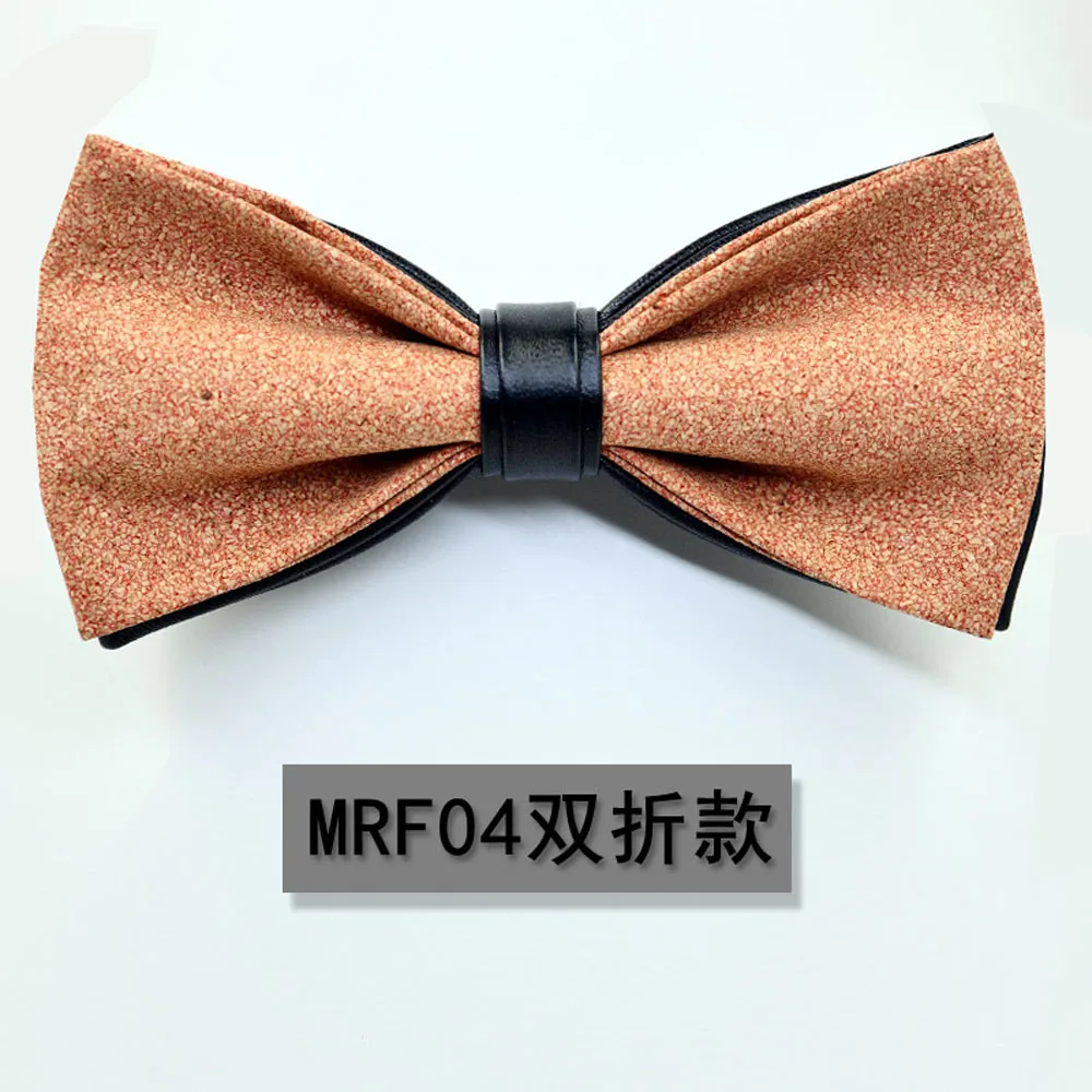 Мужские пробковые деревянные галстуки-бабочки, аксессуары для свадебной вечеринки, трендовые предварительно завязанные галстуки-бабочки - Color: MRF04