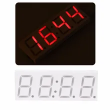 DS3231 электронные DIY 0,8 дюймов матричный светодиодный часы, набор для самостоятельной сборки на 4 цифры по ценам от производителя Дисплей 5V Mciro зарядных порта USB для автомобиля Часы Цифровые таймеры