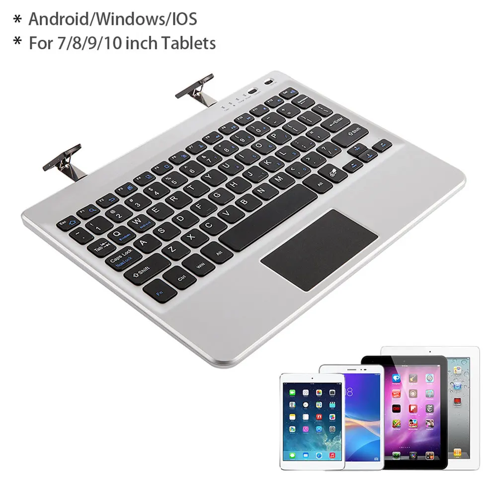 

2pcs Multifunctional Portable Bluetooth Keyboard Fit For 7/8/9/10 Inch Tablets