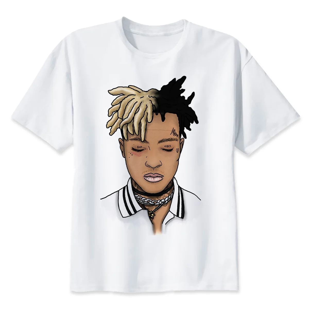 Мужская футболка с короткими рукавами xxxtentacion модная повседневная круглым