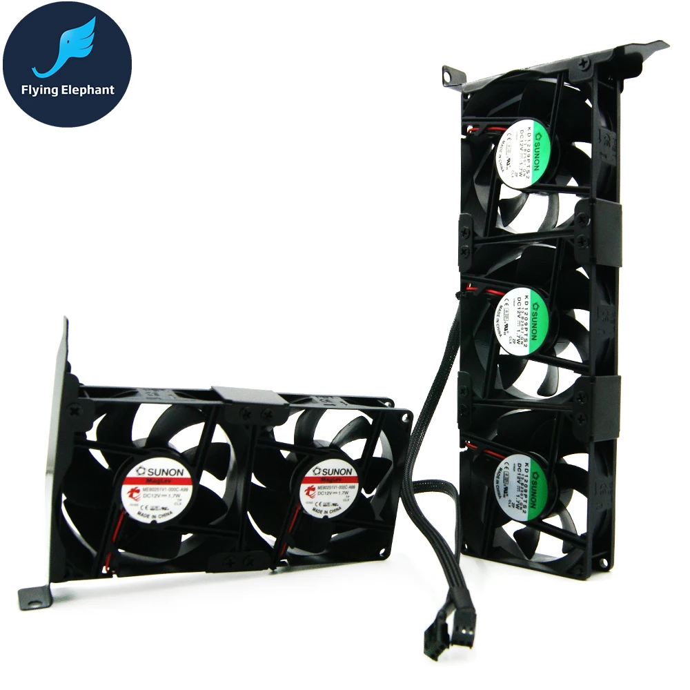 VGA кулер GPU Вентилятор охлаждения 8025 PCI Companion 2 вентилятора и 3