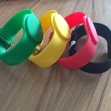 100 шт. rfid-браслетов 13.56 мГц Фудань S50 NFC-метка регулируемый браслет rfid