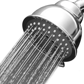 

4 Inch Electroplating Water-saving Shower Head Bathroom Hairdressing Precipitation Top Spray Small Shower Five-speed Adjustment