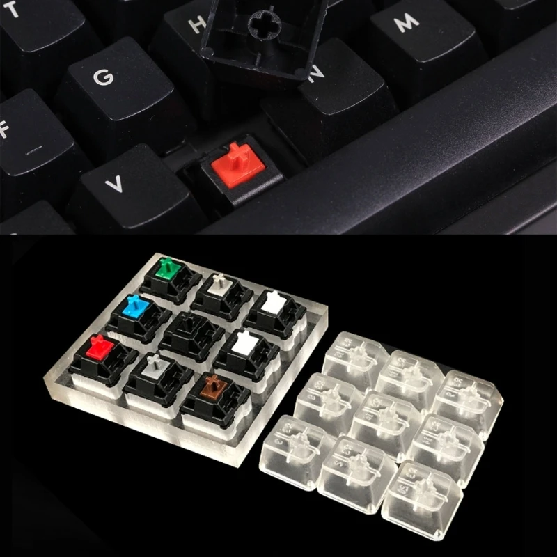 

Mechanical Keyboard Switches 9 Cherry MX Keyboard Tester Kit Keycaps Testing Tool