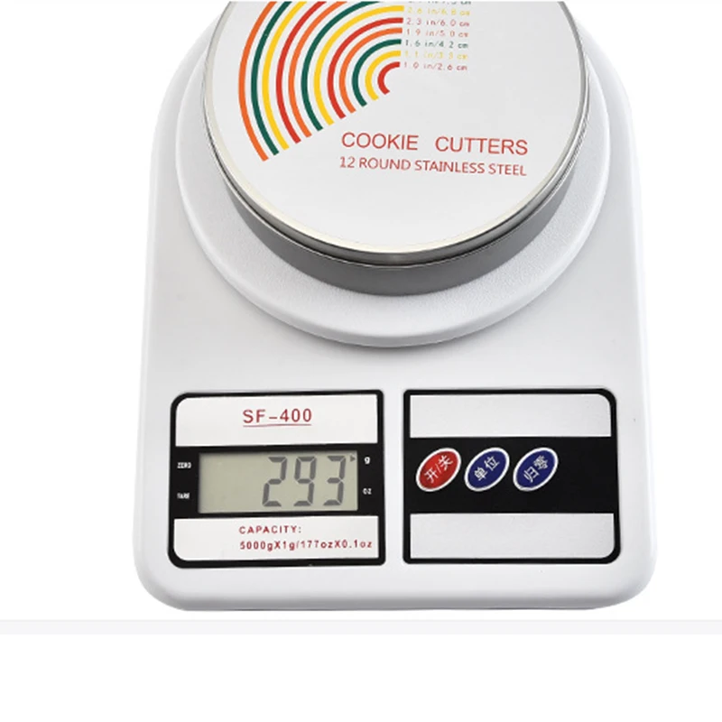 12PcsSet Colorful Circle Round Shaped Cookie Cutter Stainless Steel Biscuit Cutting Mold Cake Ring Mousse Mould Baking Tools9