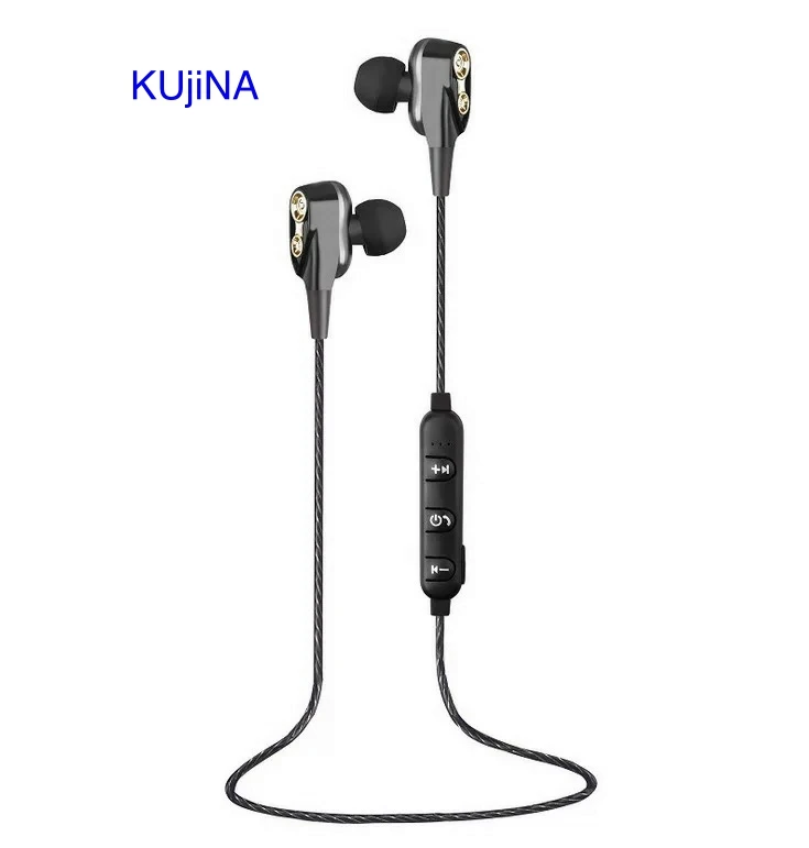 

KUjiNA S1 Bluetooth Headset Wireless Headphone Neckband Handsfree Sport BT5.0+EDR