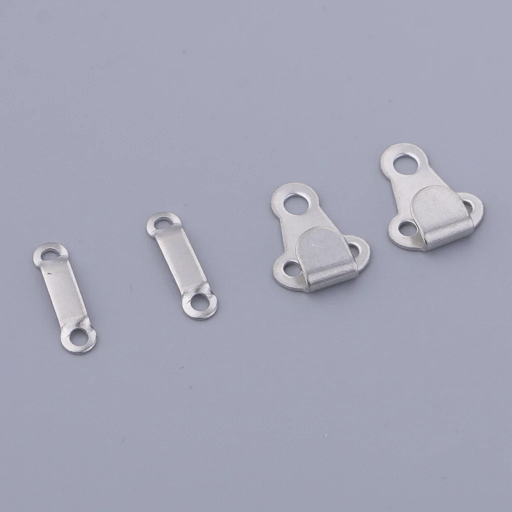 20 Sets Brass Sewing Hooks and Eyes Closures for Trousers Skirts and Pants