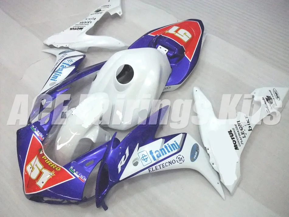 

New Injection mold Fairing kit fit for YAMAHA YZFR1 04 05 06 YZF R1 2004 2005 2006 YZF1000 ABS Fairings set cool white blue red