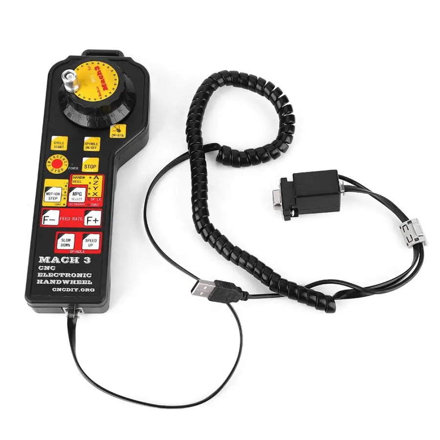 USB Mach3 электронный ручной контроллер маховика для гравировального станка с ЧПУ