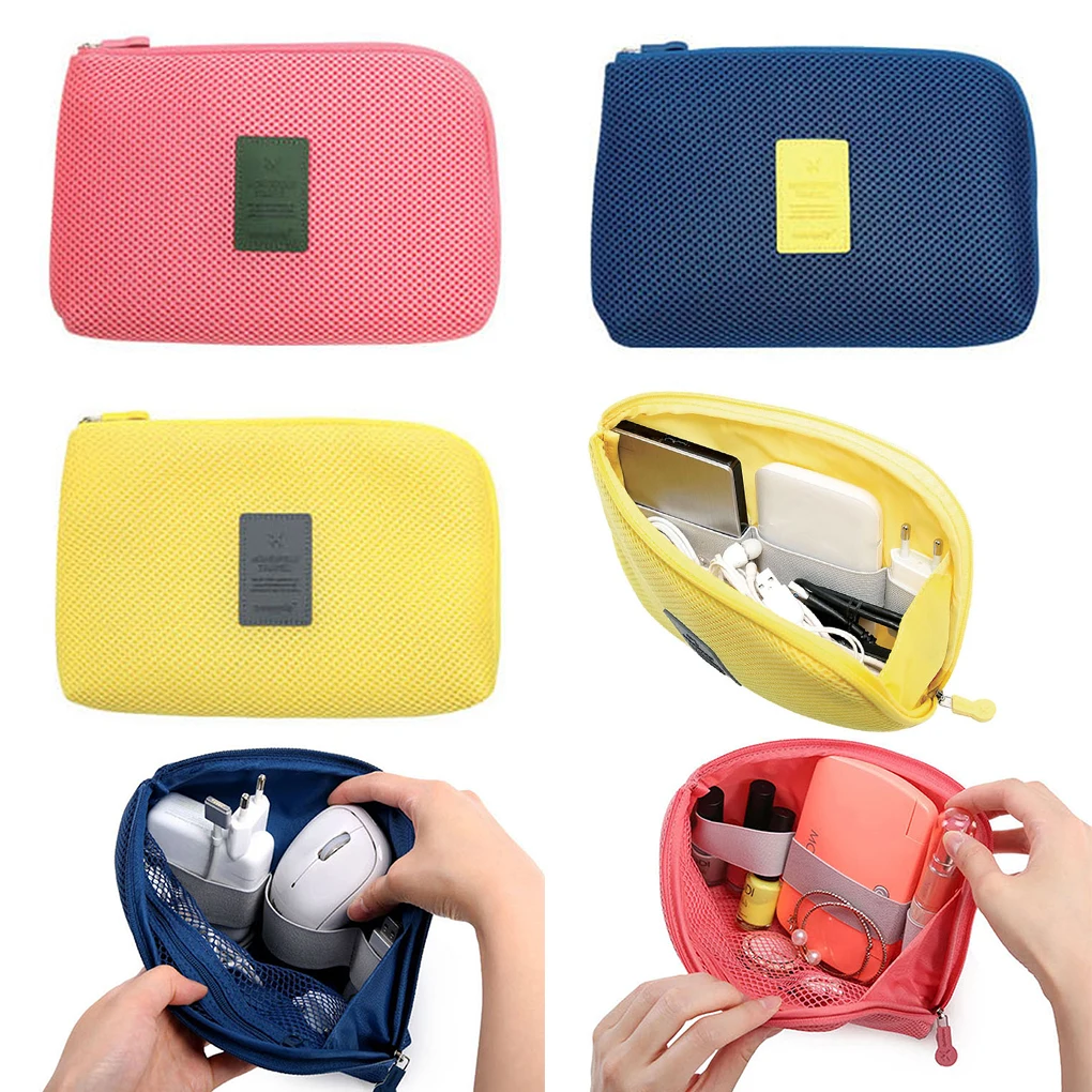 Digital Storage Bag USB Data Cable Organizer Earphone Wire Bag Pen Power Bank Travel Kit Case Pouch Electronics Accessories