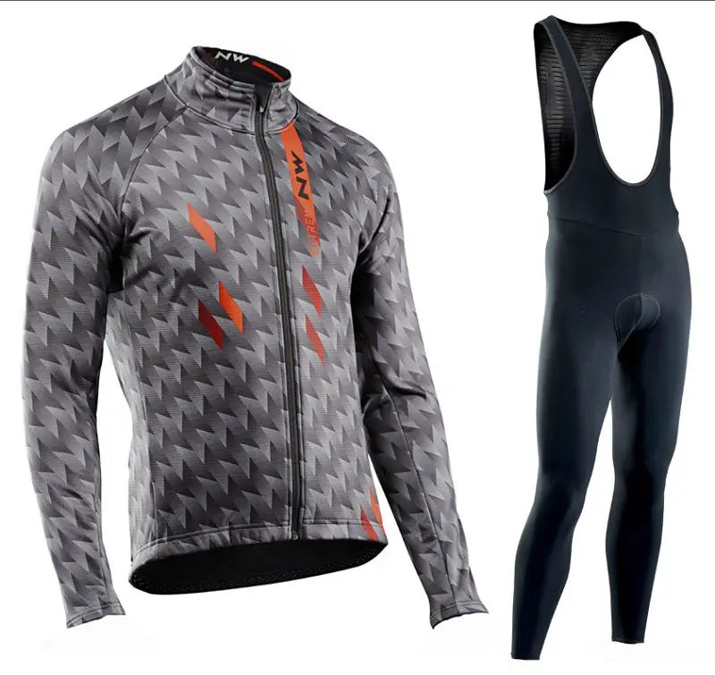 NW Pro team трикотаж одежда осень Northwave для мужчин с длинным рукавом Костюм дышащий открытый езда на велосипеде MTB Костюмы комплект - Цвет: 8