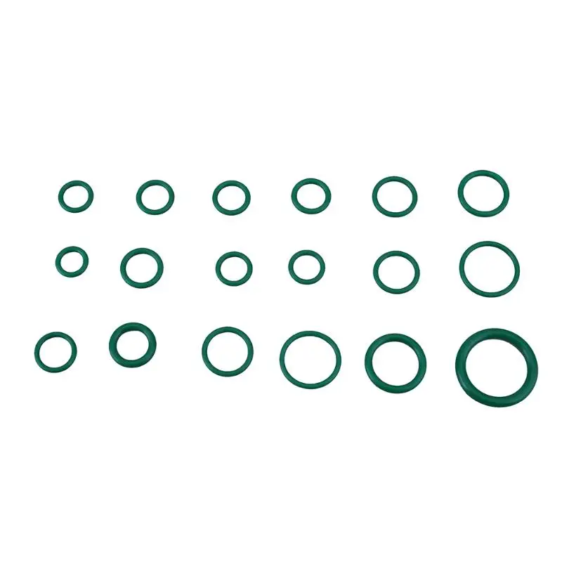 270 шт. 18 размеров комплект кондиционера HNBR уплотнительные кольца авто ремонт автомобиля резиновые кольца уплотнительная прокладка фиолетовый/зеленый